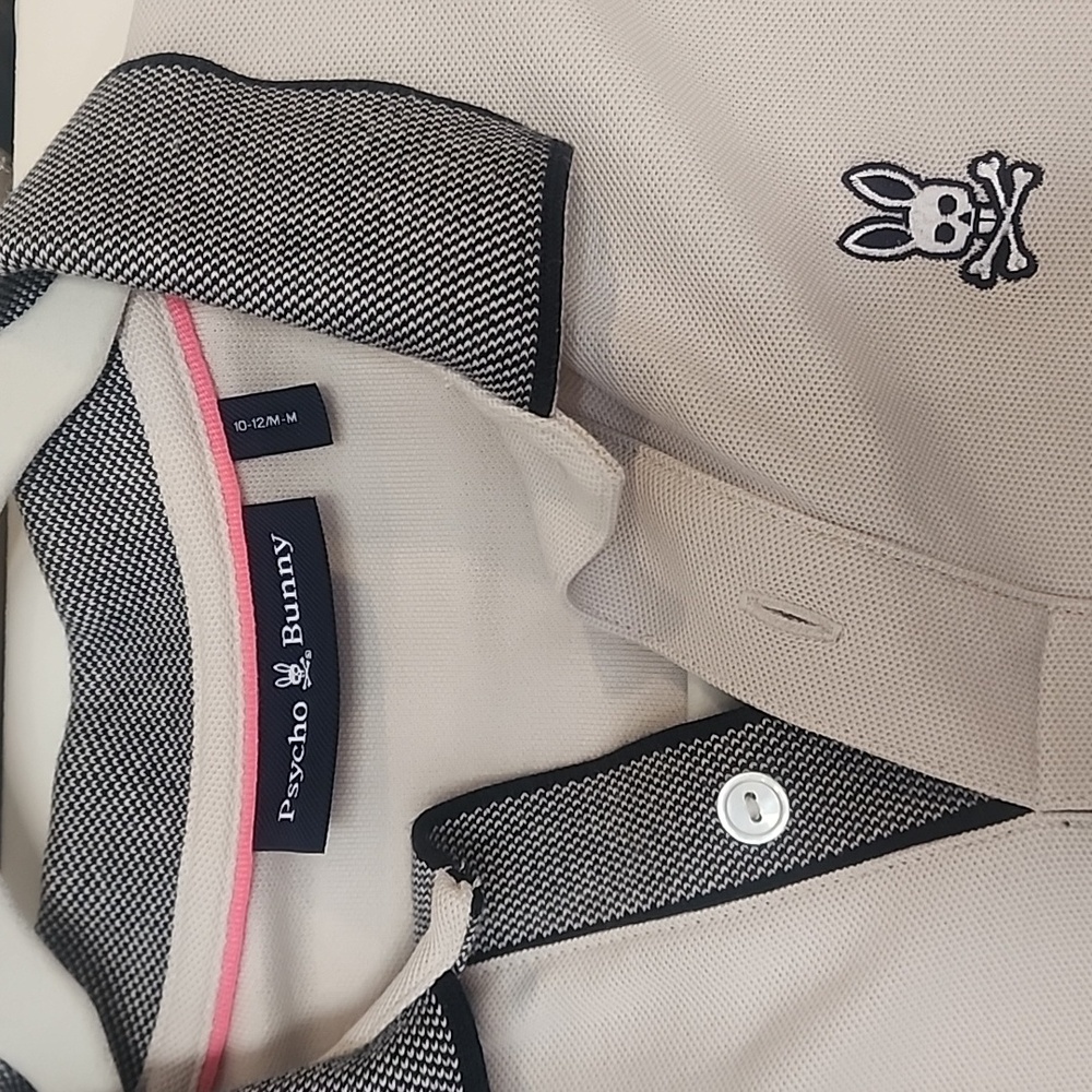 Gray Polo Shirt with Bunny Logo - Picture 2 of 3